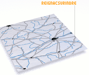 3d view of Reignac-sur-Indre