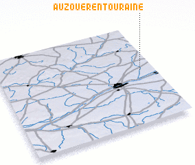 3d view of Auzouer-en-Touraine