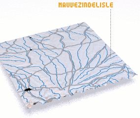 3d view of Mauvezin-de-lʼIsle