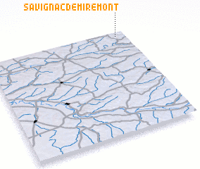 3d view of Savignac-de-Miremont