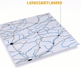 3d view of Le Pas-Saint-lʼHomer