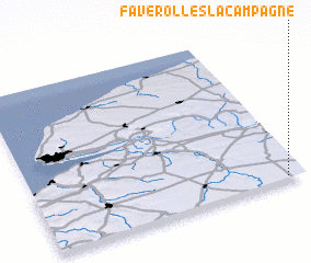 3d view of Faverolles-la-Campagne