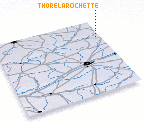 3d view of Thoré-la-Rochette