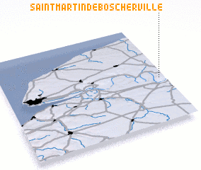 3d view of Saint-Martin-de-Boscherville