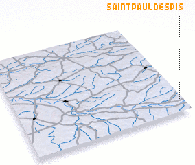 3d view of Saint-Paul-dʼEspis