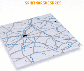 3d view of Saint-Mars-des-Prés