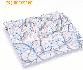 3d view of Esquièze - Sère