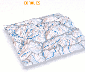 3d view of Conques