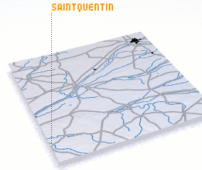 3d view of Saint-Quentin