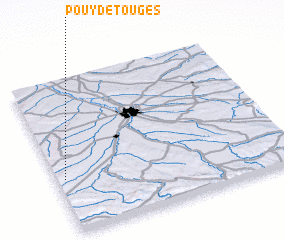 3d view of Pouy-de-Touges