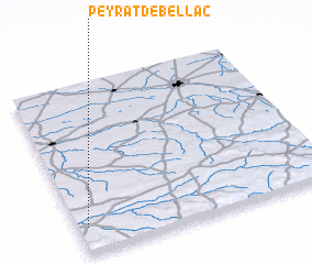 3d view of Peyrat-de-Bellac