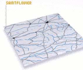 3d view of Saint-Flovier