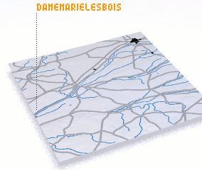 3d view of Dame-Marie-les-Bois