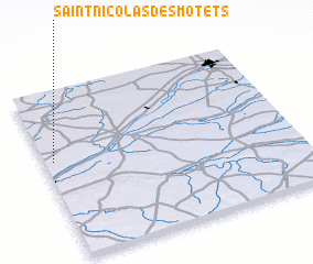 3d view of Saint-Nicolas-des-Motets