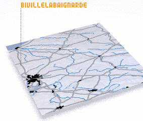 3d view of Biville-la-Baignarde