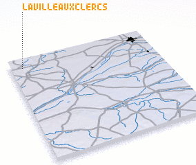 3d view of La Ville-aux-Clercs