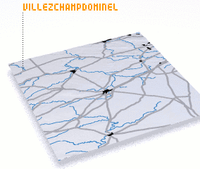 3d view of Villez-Champ-Dominel