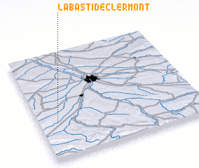 3d view of Labastide-Clermont