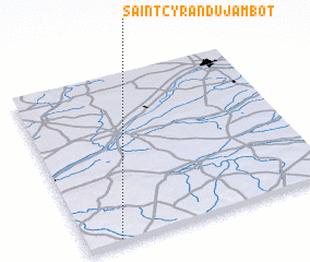 3d view of Saint-Cyran-du-Jambot