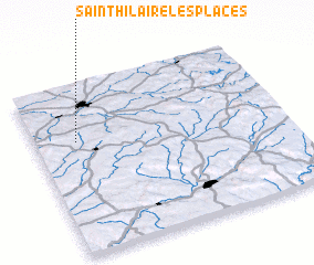 3d view of Saint-Hilaire-les-Places