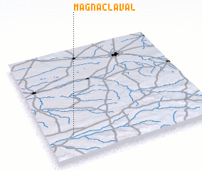 3d view of Magnac-Laval