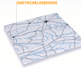 3d view of Saint-Michel-en-Brenne