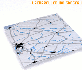 3d view of La Chapelle-du-Bois-des-Faulx