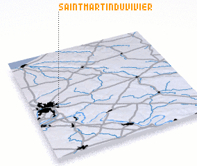 3d view of Saint-Martin-du-Vivier