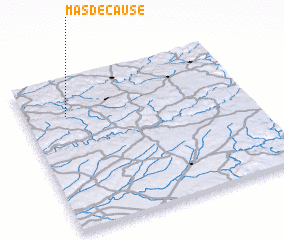 3d view of Mas-de-Cause