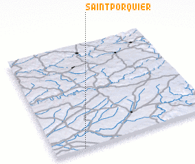 3d view of Saint-Porquier