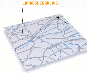 3d view of Landes-le-Gaulois