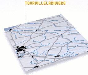 3d view of Tourville-la-Rivière