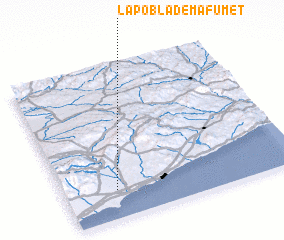 3d view of La Pobla de Mafumet