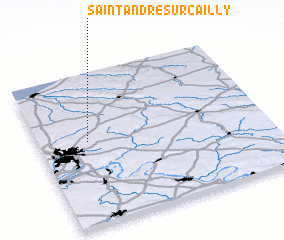 3d view of Saint-André-sur-Cailly