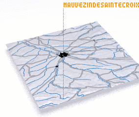 3d view of Mauvezin-de-Sainte-Croix