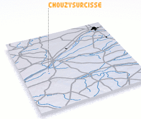 3d view of Chouzy-sur-Cisse