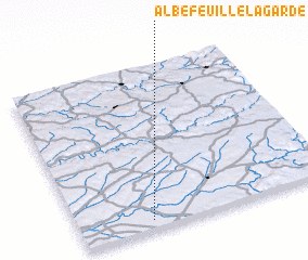 3d view of Albefeuille-Lagarde