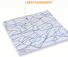 3d view of Labastide-du-Vert