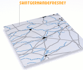 3d view of Saint-Germain-de-Fresney