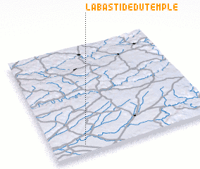 3d view of Labastide-du-Temple