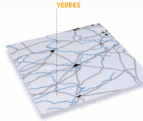 3d view of Yèvres