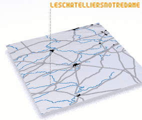 3d view of Les Châtelliers-Notre-Dame