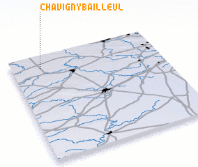 3d view of Chavigny-Bailleul