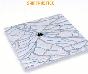 3d view of Saint-Rustice