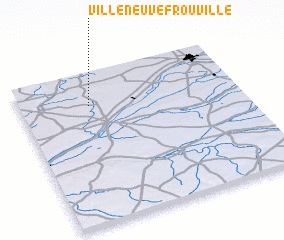 3d view of Villeneuve-Frouville