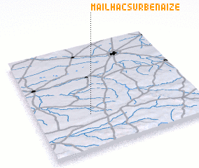 3d view of Mailhac-sur-Benaize