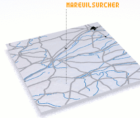 3d view of Mareuil-sur-Cher