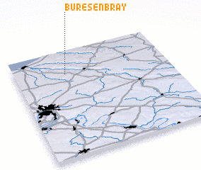 3d view of Bures-en-Bray