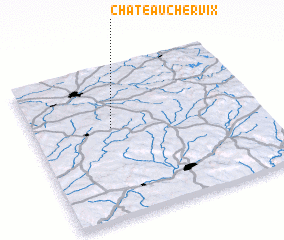 3d view of Château-Chervix