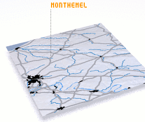 3d view of Mont Hémel